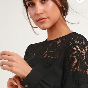 Black Lulu's Long sleeve shirt
